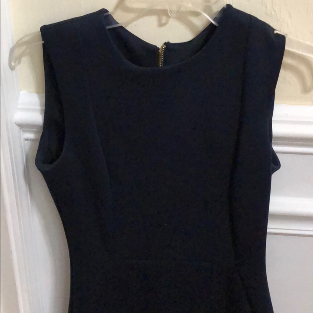 Calvin Klein navy sleeveless business dress 2